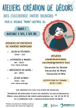 Ateliers créations de décors pour le spectacle "Momo" (JAZZ'MUSE 26)_Valromey-sur-Séran - Val'Muse