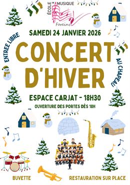 Affiche Concert d'hiver - Fareins - - Ecole de musique Fareins
