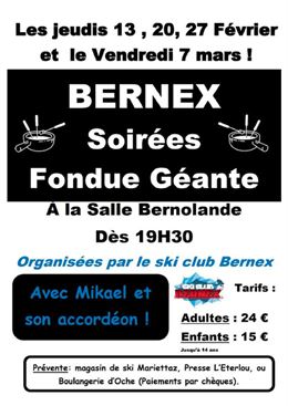 affiche de l'évènement - Ski club bernex
