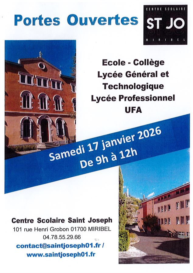 Portes Ouvertes au centre scolaire St-Joseph - centre scolaire St-Joseph