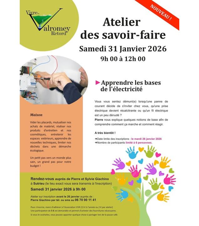 Atelier des savoir-faire : apprendre les bases de l'électricité_Valromey-sur-Séran - Vivre en Valrom