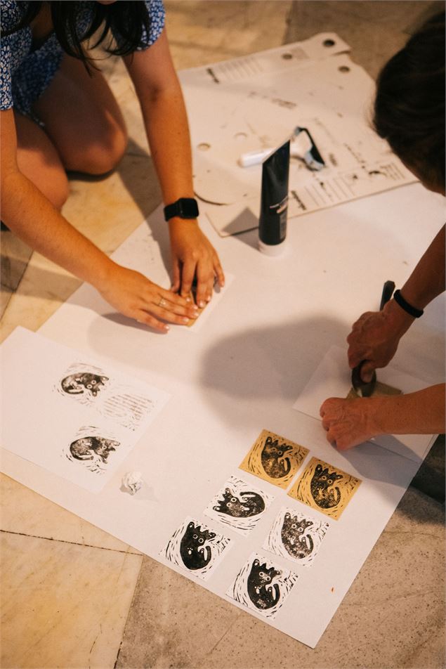 Atelier d'initiation à la linogravure - Clara Ferrand