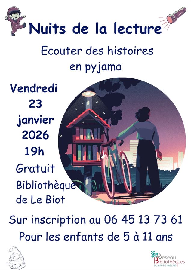 Nuit de la lecture Le Biot - Réseau des bibliothèques
