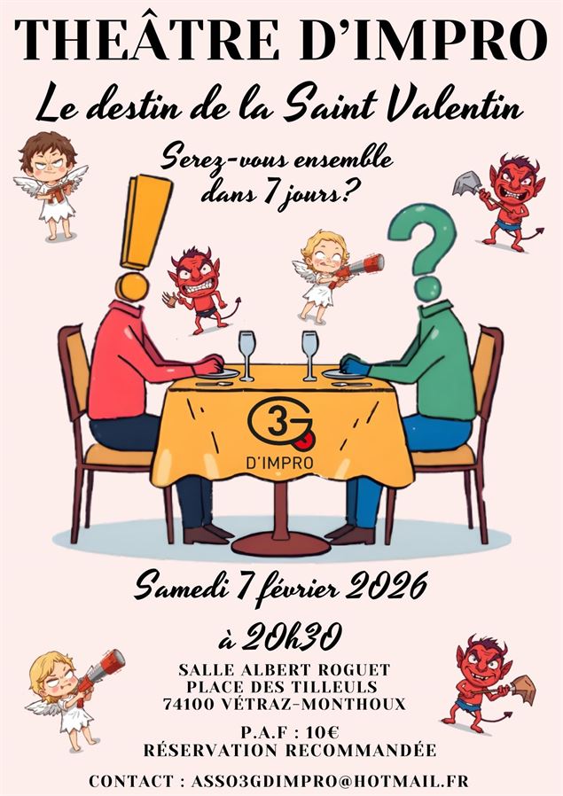 Spectacle de la Saint Valentin - Association 3G d'Impro