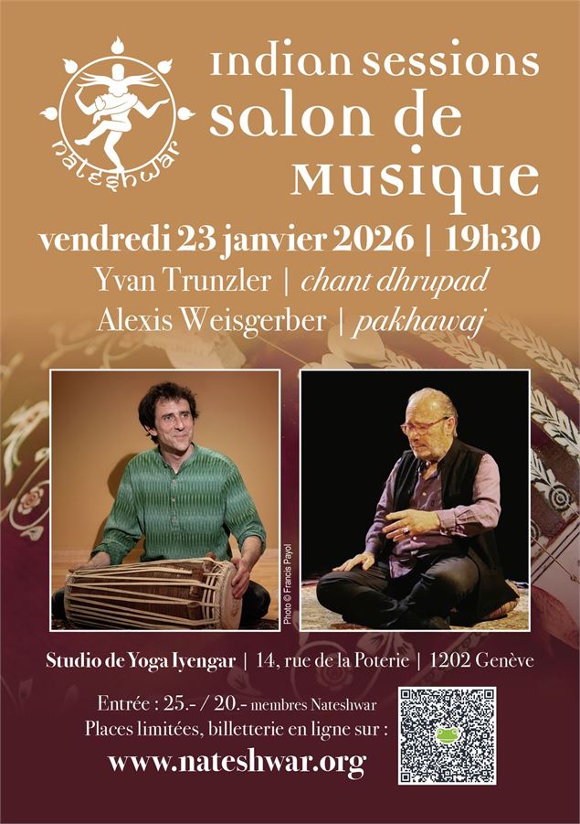 Indian Session | Salon de Musique avec Yvan Trunzler (chant Dhrupad) et Alexis Weisgerber (pakhawaj)