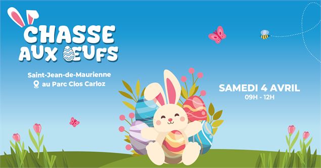 Bandeau Chasse aux œufs SJM 2026 - Ville de Saint-Jean-de-Maurienne