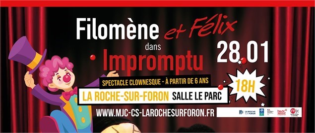 Spectacle de clowns : Filomène et Félix dans Impromptu