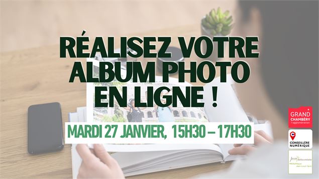 Réalisez votre album photo en ligne avec l’aide d’un conseiller numérique - Médiathèque Jean-Louis F