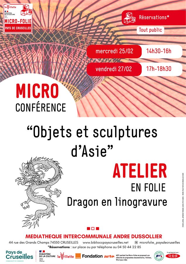 Objets et sculptures d'Asie : Micro-Conférence_Cruseilles - Micro-Folie Cruseilles