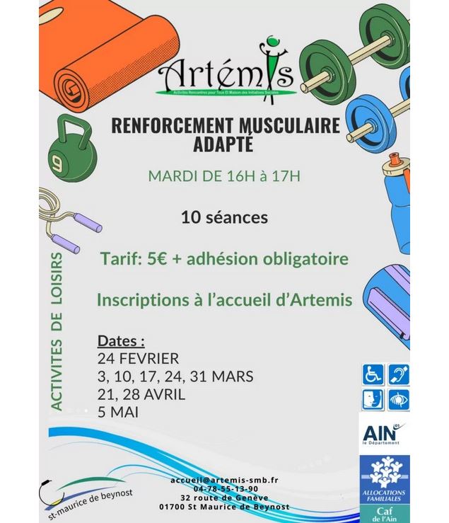 Renforcement musculaire - Artémis