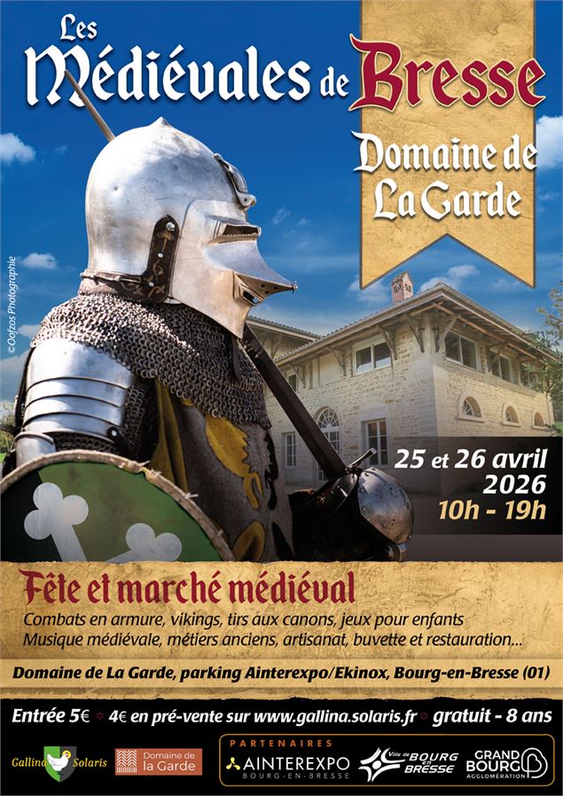 Affiche Medievales de Bresse 2026 - Gallina Solaris