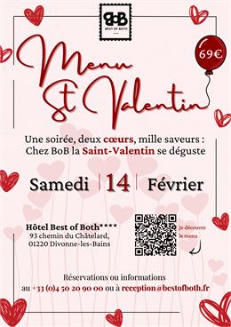 Affiche St valentin  - Hôtel Best of Both