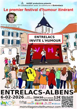 Entrelacs invite l'humour - ArtiStF productions et Commune d'Entrelacs