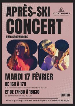 Concert après-ski au Lay : Groovinours_Les Contamines-Montjoie