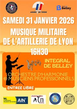 Concert de musique militaire de l'artillerie de Lyon_Belley - artillerie de lyon