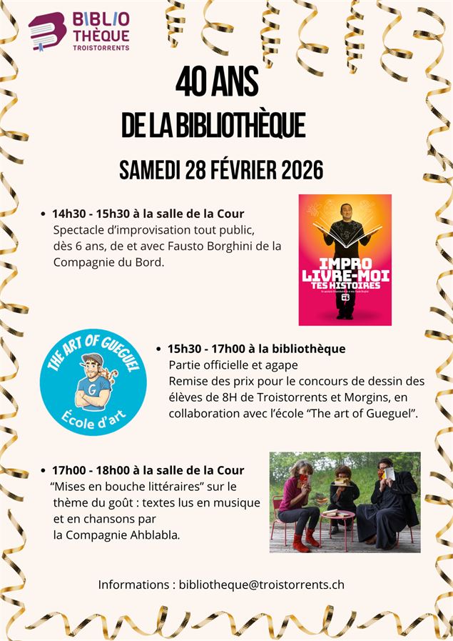 40 ans bibliothèque - Bibliothèque