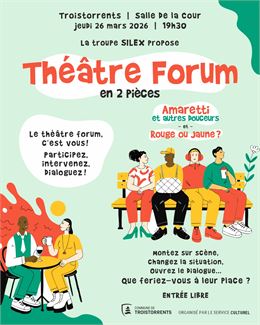 Théâtre | "Amaretti et autres douceurs » & « Rouge ou Jaune ? »_Troistorrents - PUBLITOO