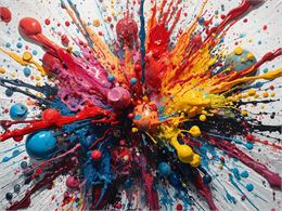 Dessin à la peinture à bulles - Canva IA