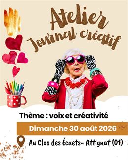 Atelier journal créatif :  voix et créativité_Attignat - Danielle Dubois
