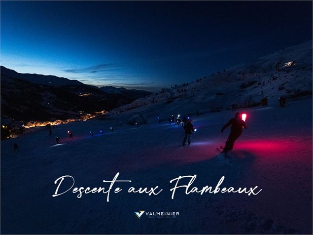 affiche descente aux flambeaux - OT - Valmeinier