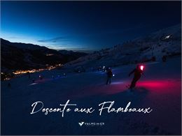 affiche descente aux flambeaux - OT - Valmeinier