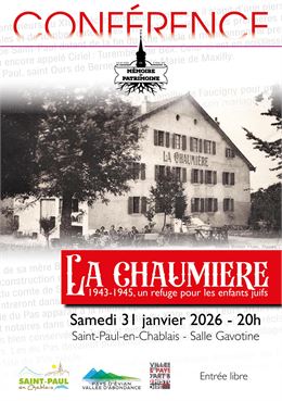Affiche de la conférence - Archives de L'OSE