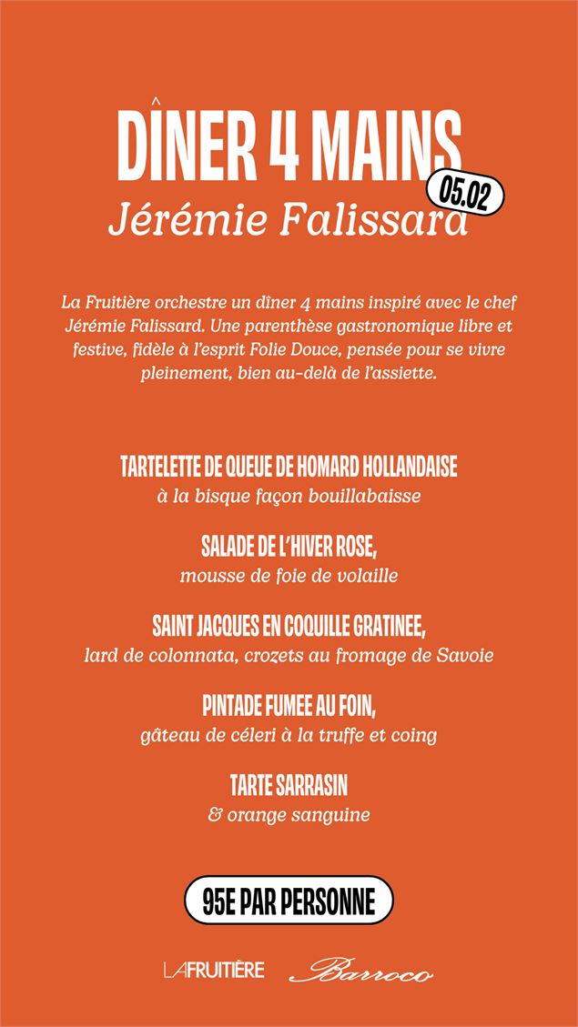 Dîner 4 mains - Jérémie Falissard_Chamonix-Mont-Blanc