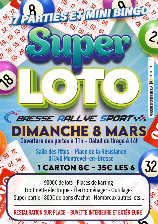 loto bresse rallye sport - hd publicite