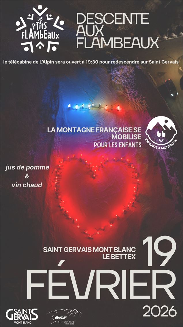Les p'tits flambeaux - ESF Saint-Gervais Mont-Blanc_Saint-Gervais-les-Bains