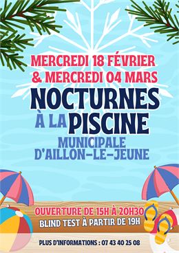 Nocturnes à la Piscine et Blind Test_Aillon-le-Jeune