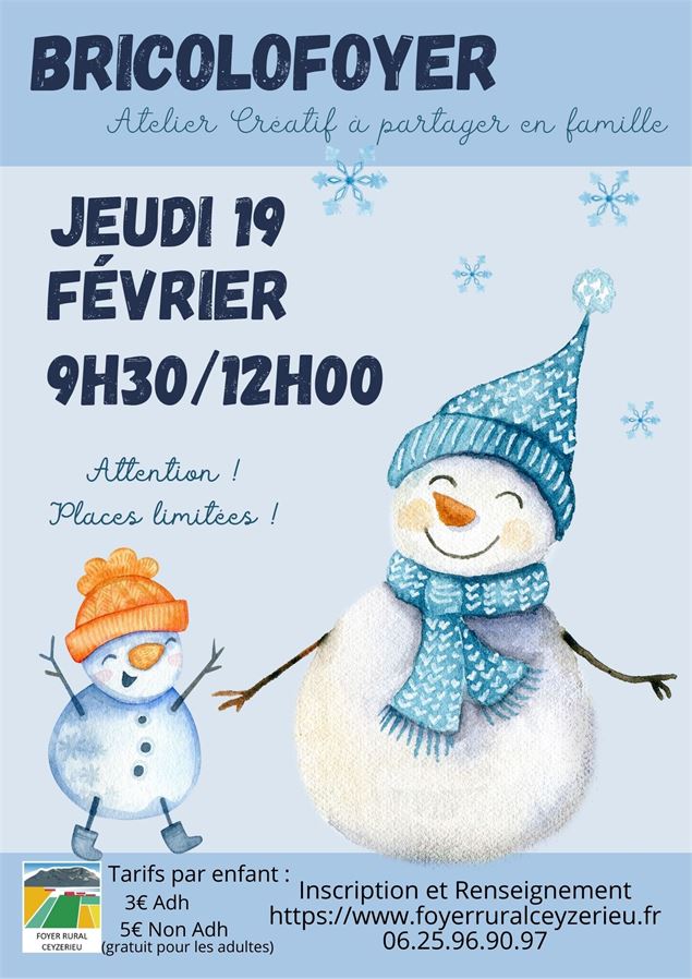 Atelier enfant : Bricolofoyer_Ceyzérieu - Foyer rural