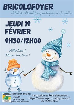 Atelier enfant : Bricolofoyer_Ceyzérieu - Foyer rural