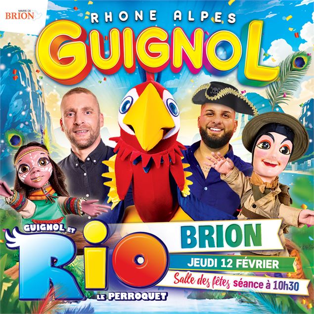 Guignol Rhône Alpes et Rio le majestueux perroquet - Rr