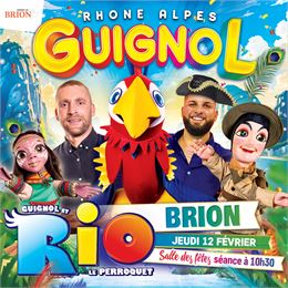 Guignol Rhône Alpes et Rio le majestueux perroquet - Rr