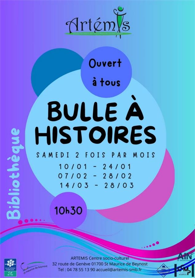 Bulle à histoires - bibliothèque d'Artemis