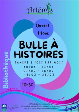 Bulle à histoires - bibliothèque d'Artemis