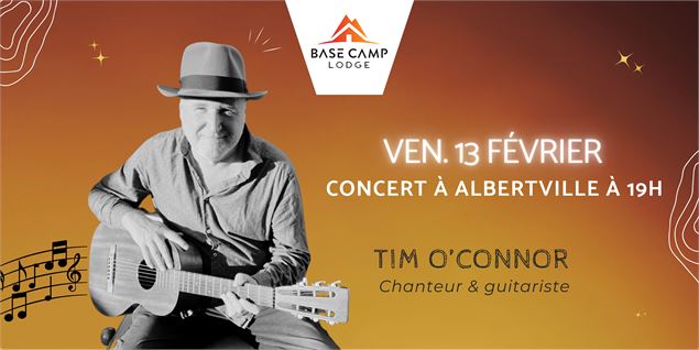 Concert live avec Tim O'Connor, chanteur et guitariste_Albertville