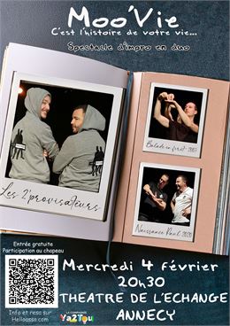 Théâtre d'impro : Le Moo'Vie des 2'provisateurs_Annecy - La Compagnie Ya2Tou