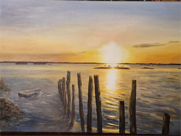 Coucher de soleil - Isabelle Daimez