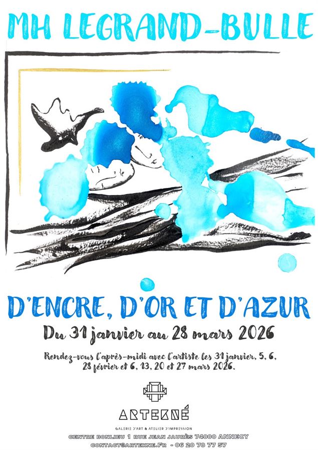 Exposition : d'encre, d'or et d'azur - Artekné