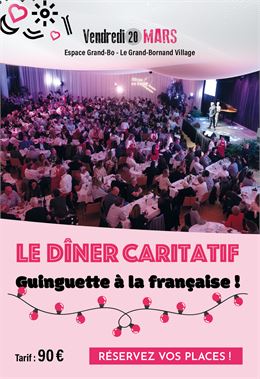 Glisse en Cœur, le Dîner Caritatif « Guinguette à la française »_Le Grand-Bornand - Glisse en Cœur, 