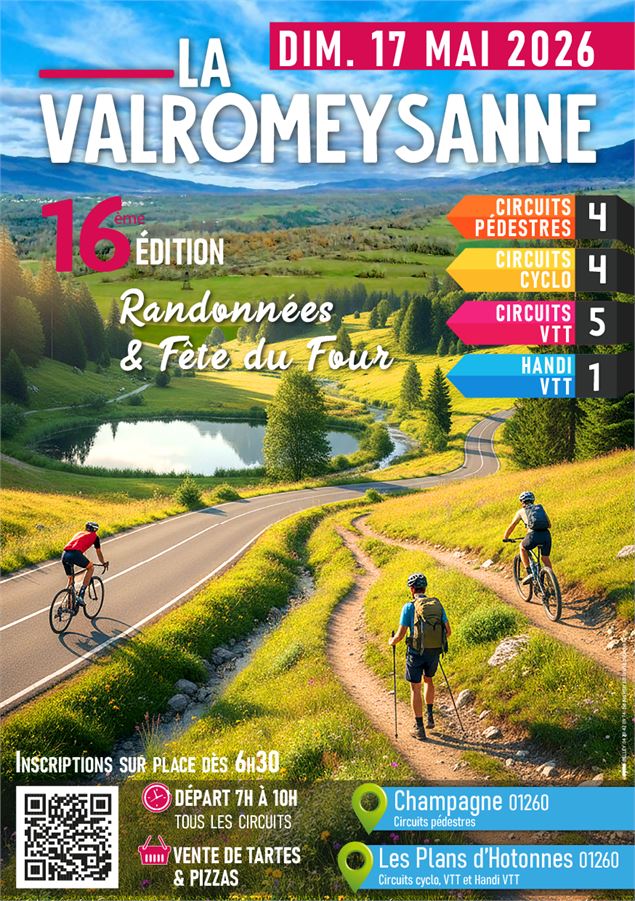 16ème édition de La Valromeysanne : randonnées pédèstres, cyclo, vtt et fête du four_Haut Valromey -