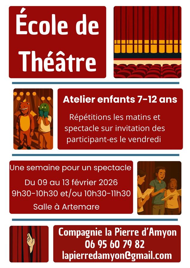 Atelier théâtre enfants de 7 à 12 ans_Artemare - Compagnie la Pierre d’Amyon