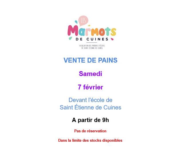 Vente de pain_Saint-Etienne-de-Cuines - Les Marmots de cuines