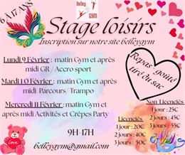 Stage loisirs de gymnastique pour les 6 - 17 ans_Belley - Club de gym de Belley