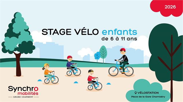 Stage Vélo Enfant - Février 2026 - © Synchro mobilités