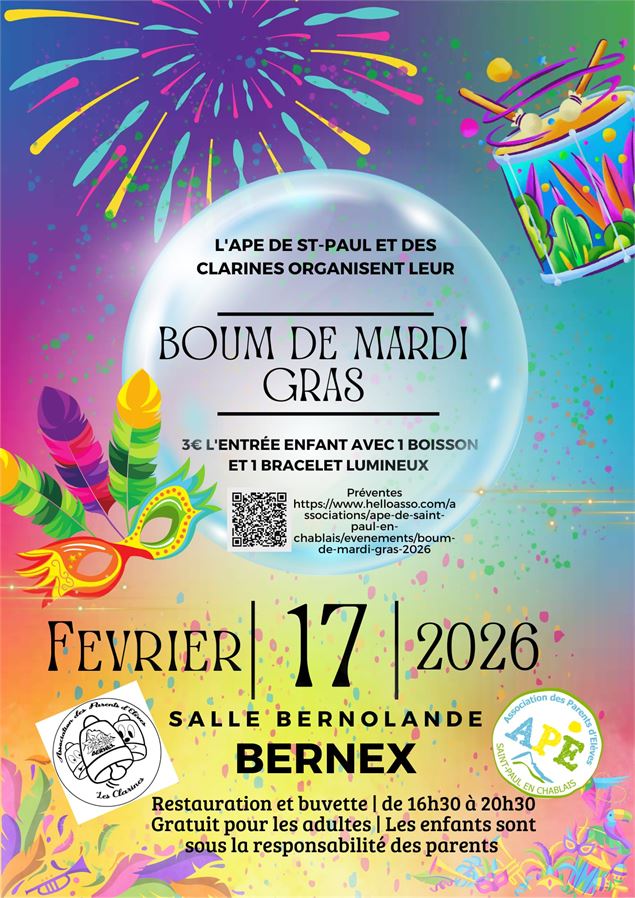 Affiche de l'animation - APE des Clarines