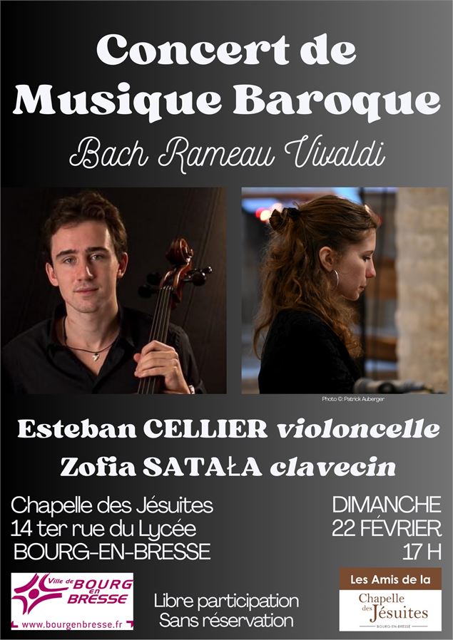 Affiche_Concert de Musique Baroque_Bourg-en-Bresse - ©Les Amis de la Chapelle des Jésuites
