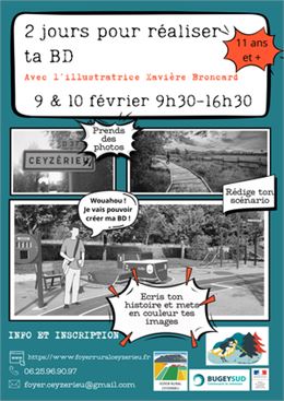 Atelier Vacances : 2 jours pour réaliser ta BD pour les 11 ans et plus_Ceyzérieu - Foyer Rural de Ce