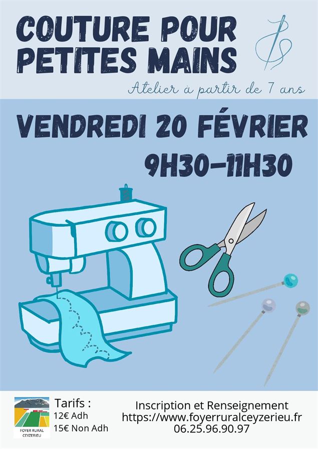 Atelier vacances : couture pour petites mains_Ceyzérieu - Foyer rural de Ceyzérieu
